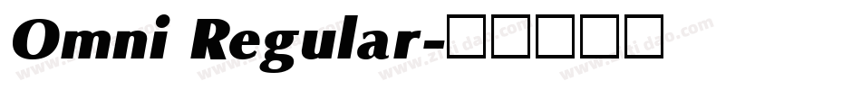 Omni Regular字体转换